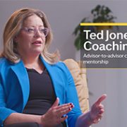 Woman discussing Ted Jones Coaching